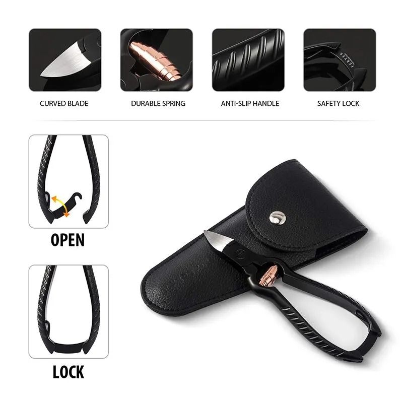 Heavy Duty Stainless Steel Toenail Clippers For Thick And Ingrown Nails 1