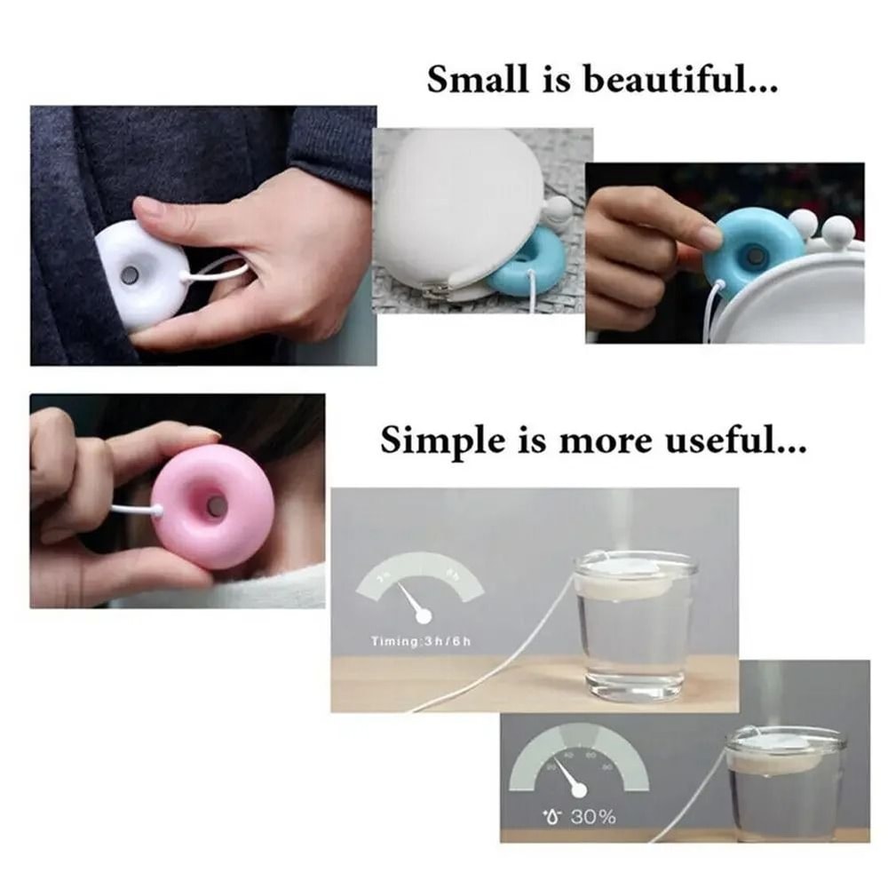 Mini Donut Humidifier And Air Moisturizer For Home And Office 4