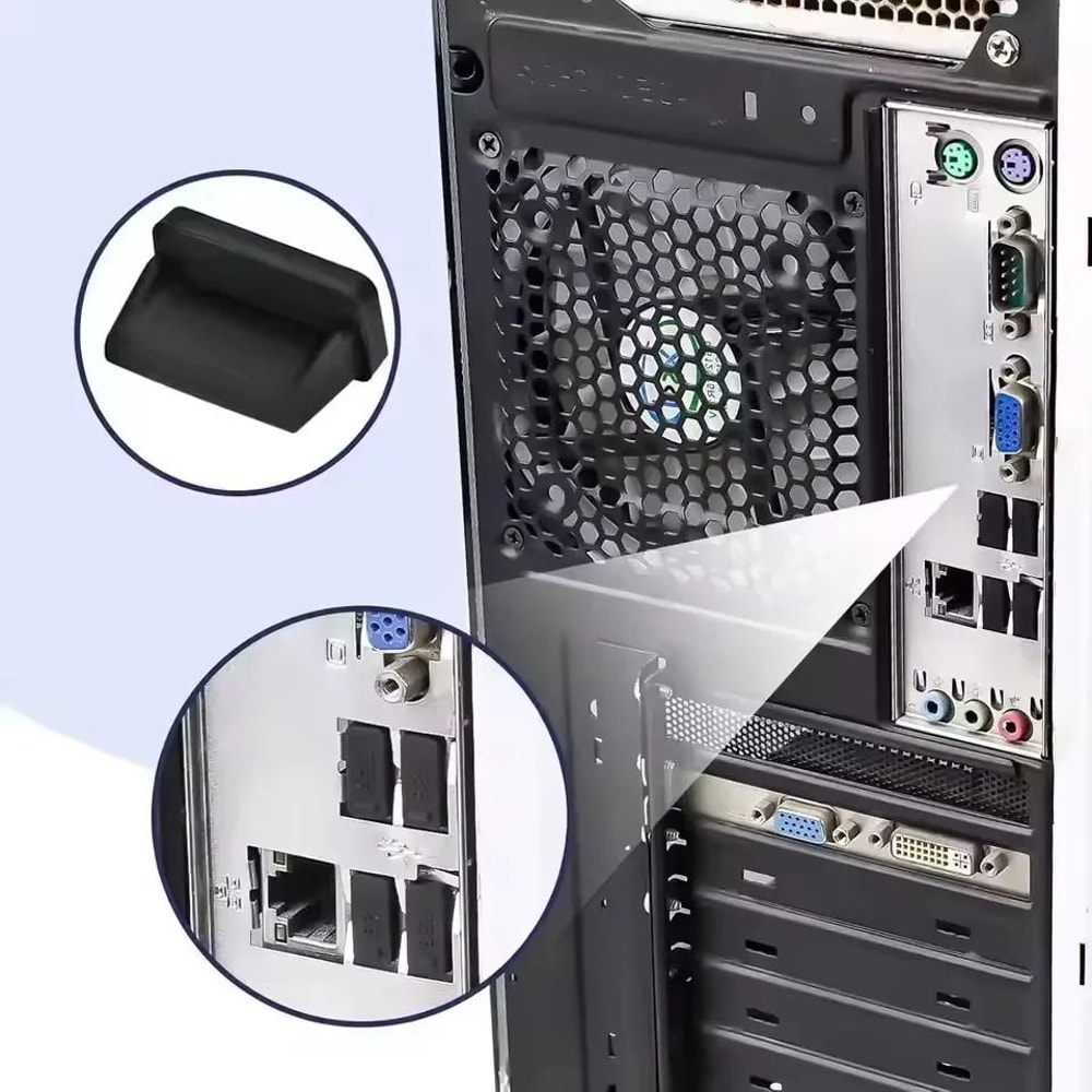 USB A Port Dust Plug Covers For Laptop And Charger Protection 1