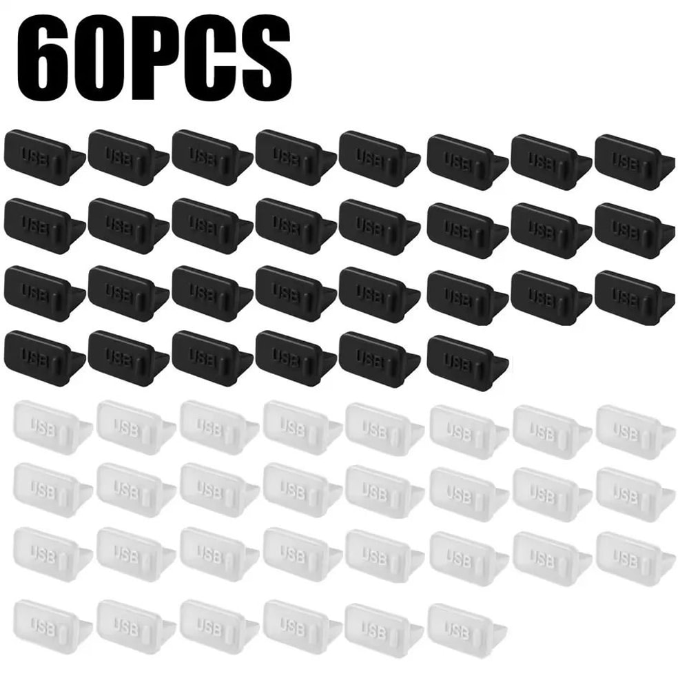 USB A Port Dust Plug Covers For Laptop And Charger Protection 13