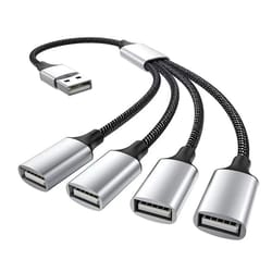 usb cable splitter hub for multi device charging and power expansion