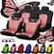 Universal Car Seat Cover Full Set With Butterfly Embroidery Design 0