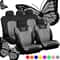 Universal Car Seat Cover Full Set With Butterfly Embroidery Design 1