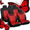 Universal Car Seat Cover Full Set With Butterfly Embroidery Design 14