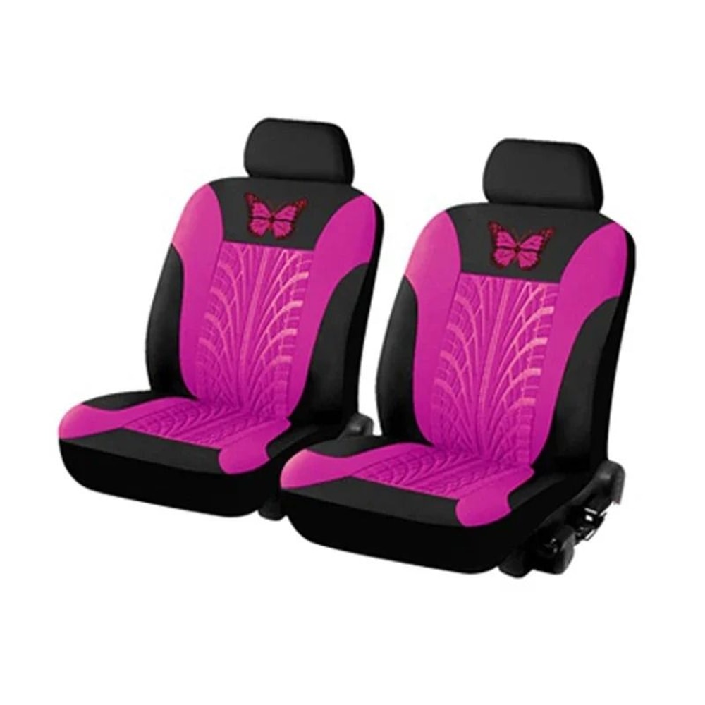 Universal Car Seat Cover Full Set With Butterfly Embroidery Design 19