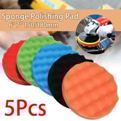 car polishing pad set for waxing buffing and auto detailing