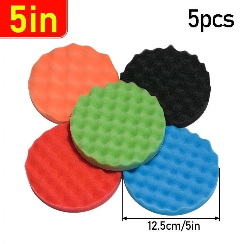 Car Polishing Pad Set For Waxing Buffing And Auto Detailing 6