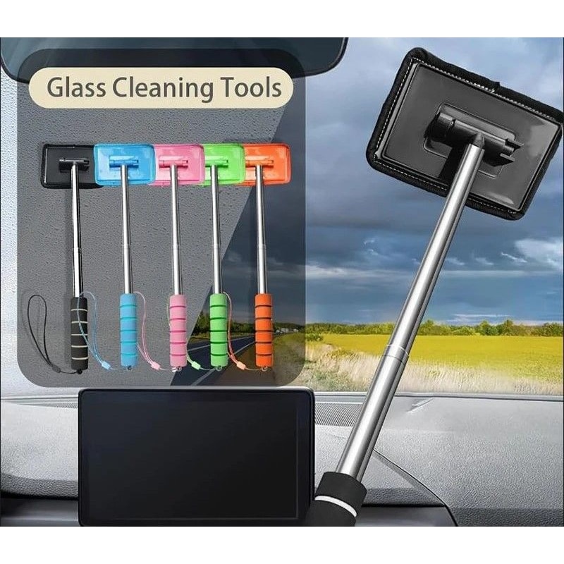 Telescopic Windshield Cleaning Tool For Car Glass And Windows 0