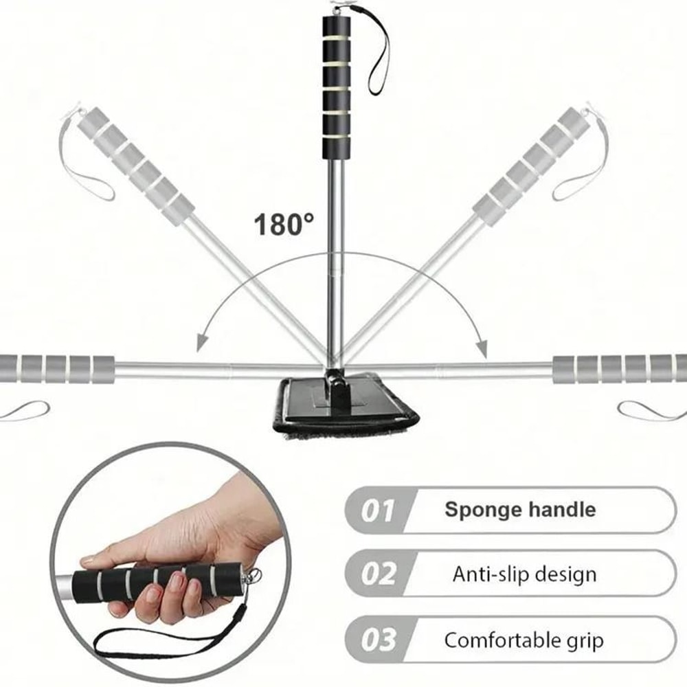Telescopic Windshield Cleaning Tool For Car Glass And Windows 2