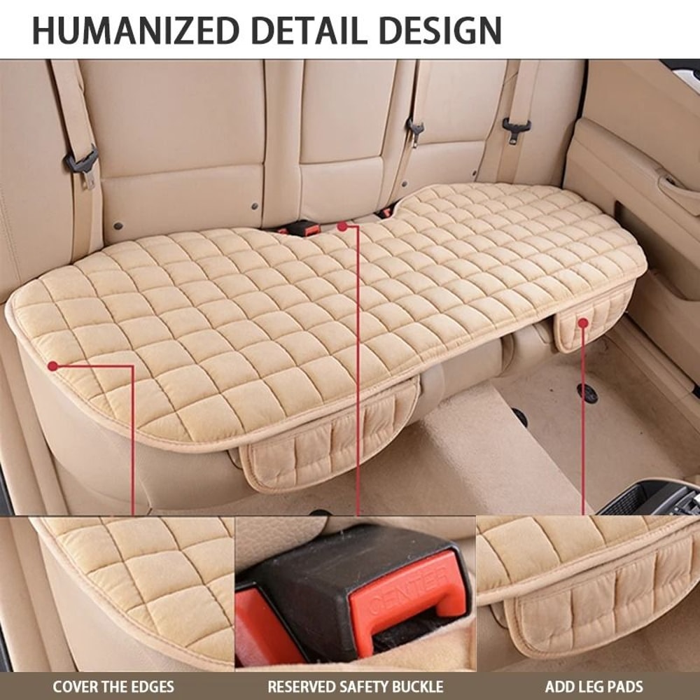 Plush Car Seat Cushion Cover For Front And Rear Seats 2