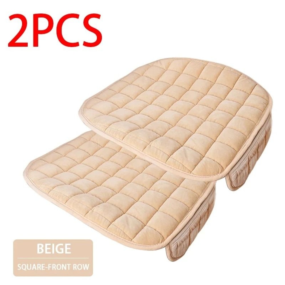 Plush Car Seat Cushion Cover For Front And Rear Seats 9