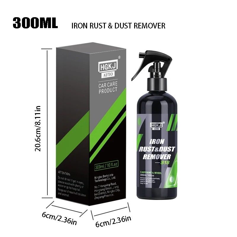 Car Paint And Wheel Iron Particle Rust Remover Spray 8