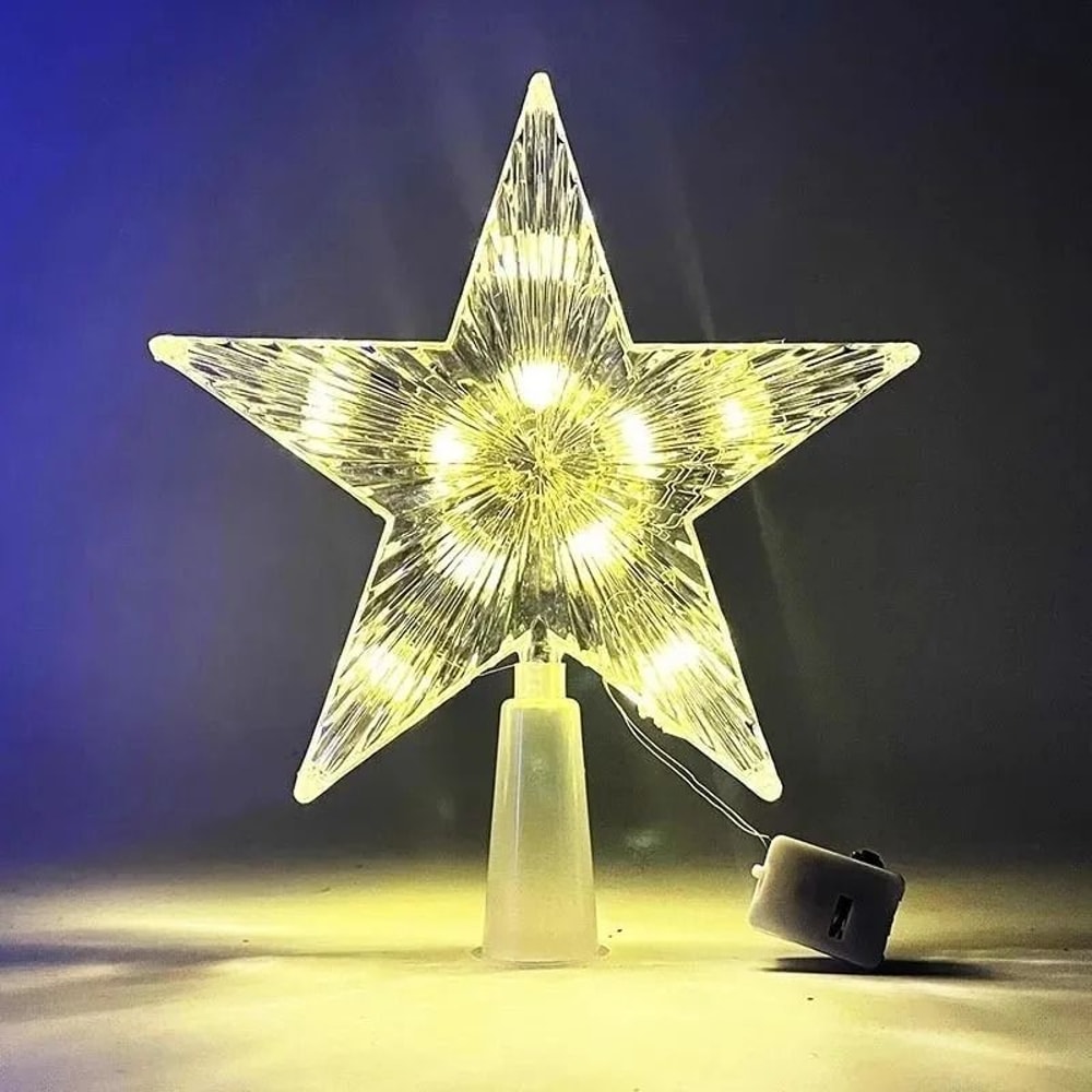 LED Christmas Tree Star Light For Holiday Decoration 2