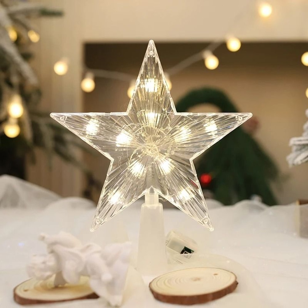 LED Christmas Tree Star Light For Holiday Decoration 6