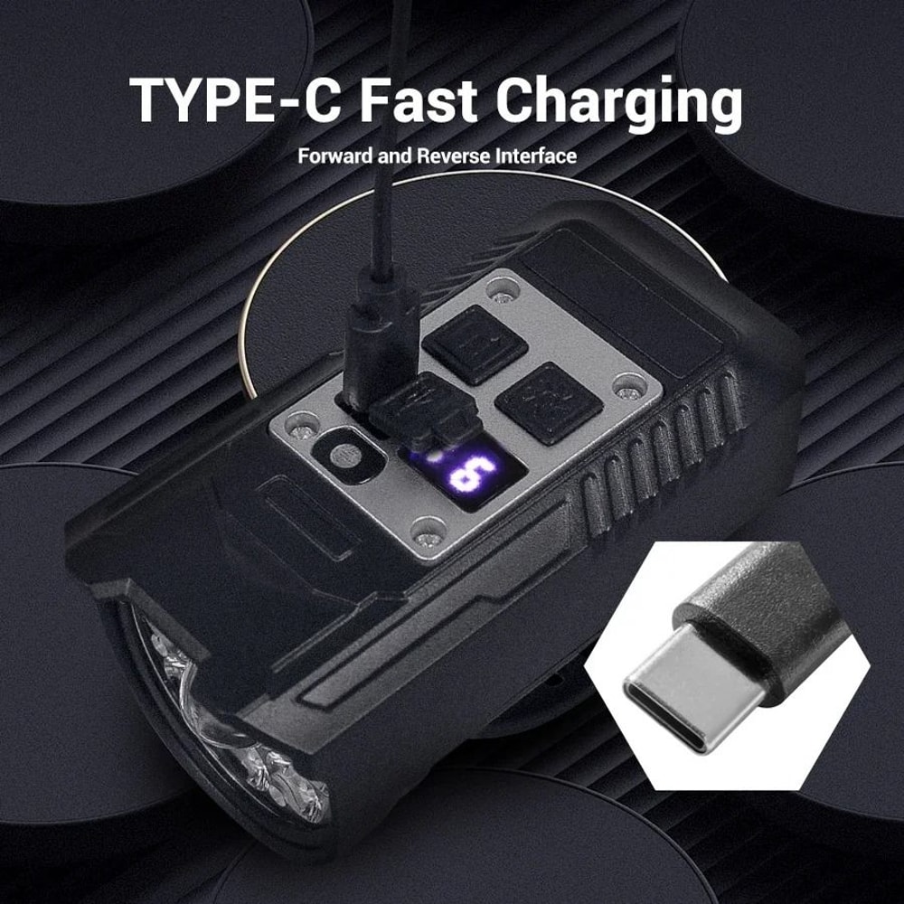 USB C Rechargeable Bicycle Front And Rear Light Set With Smart Sensor 1