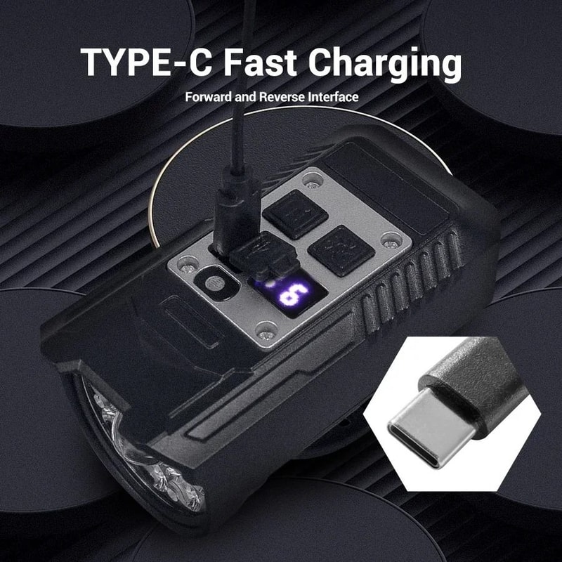 USB C Rechargeable Bicycle Front And Rear Light Set With Smart Sensor 1