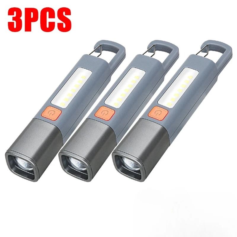 Super Bright Rechargeable LED Flashlight With Hook For Camping And Outdoor Use 9
