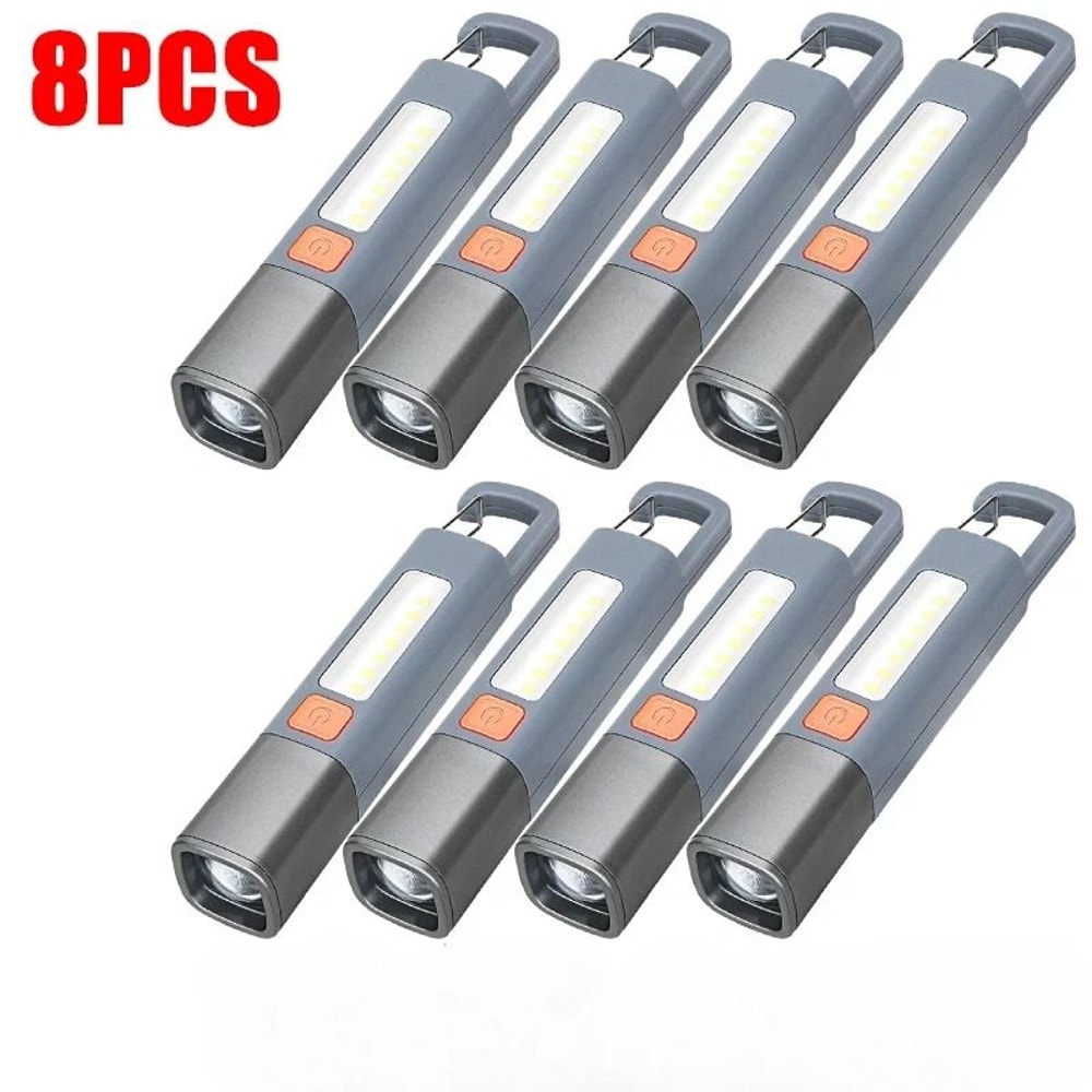 Super Bright Rechargeable LED Flashlight With Hook For Camping And Outdoor Use 11