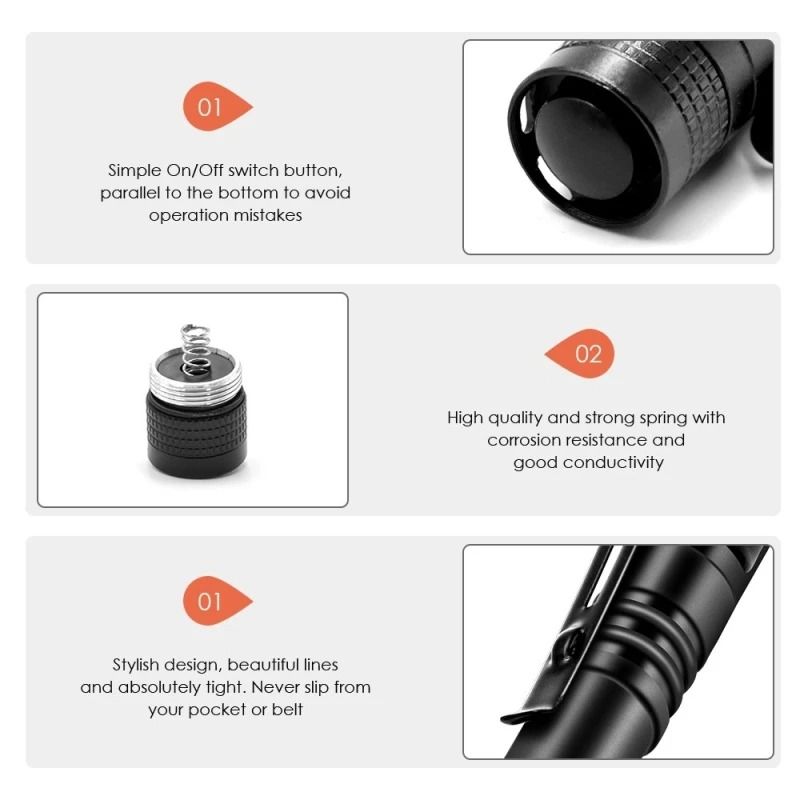 Mini Portable LED Pen Light For Camping Emergency And Outdoor Use 2