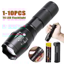 high power led flashlight with zoom and multiple light modes