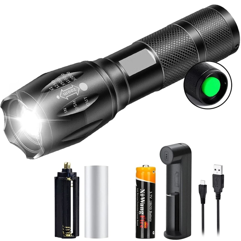High Power LED Flashlight With Zoom And Multiple Light Modes 9