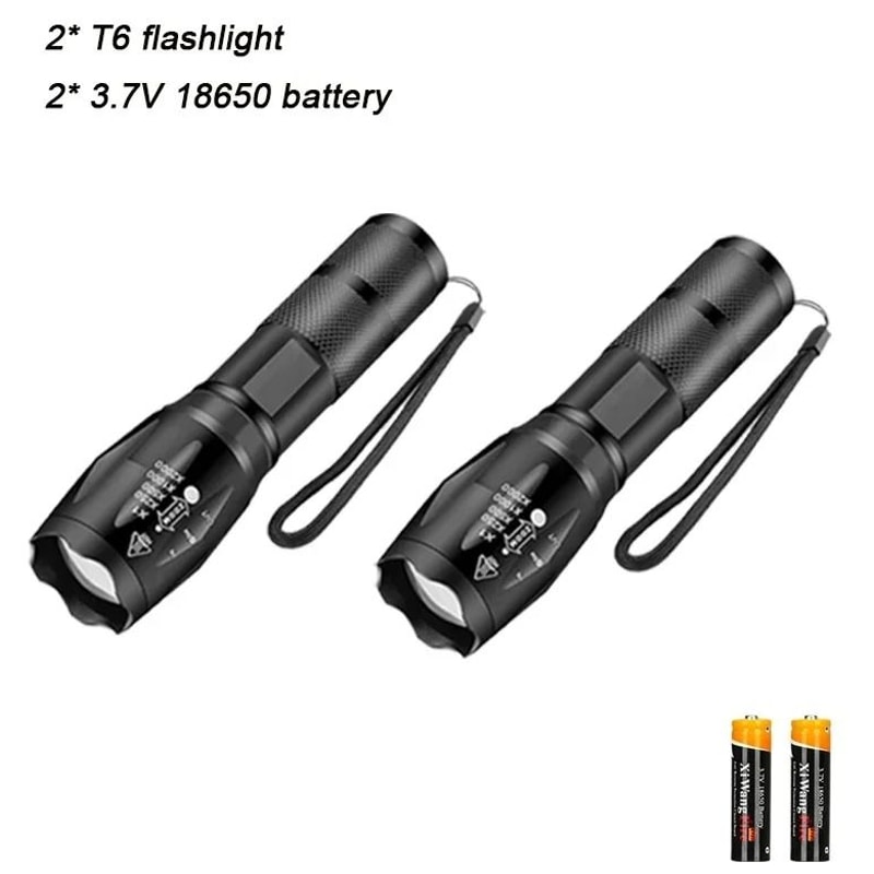 High Power LED Flashlight With Zoom And Multiple Light Modes 10