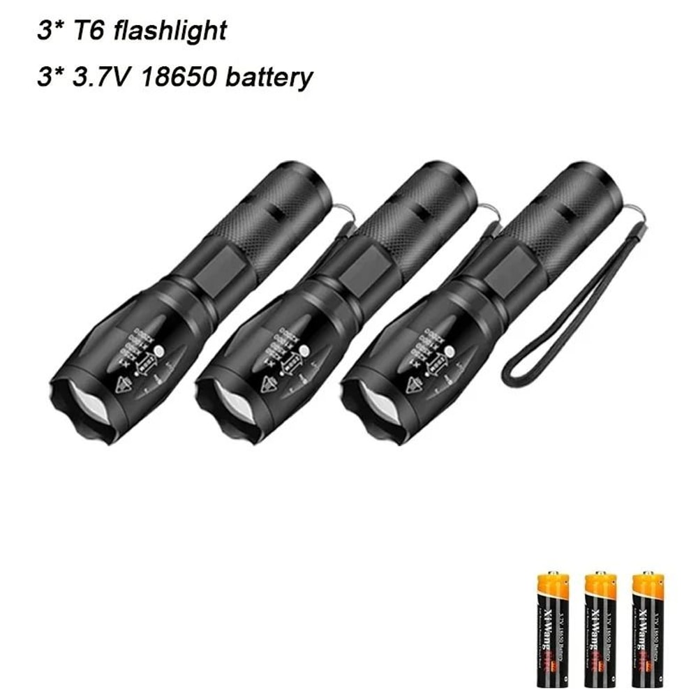 High Power LED Flashlight With Zoom And Multiple Light Modes 11