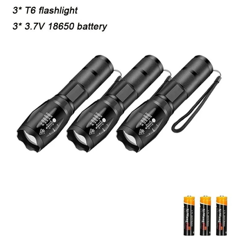 High Power LED Flashlight With Zoom And Multiple Light Modes 11