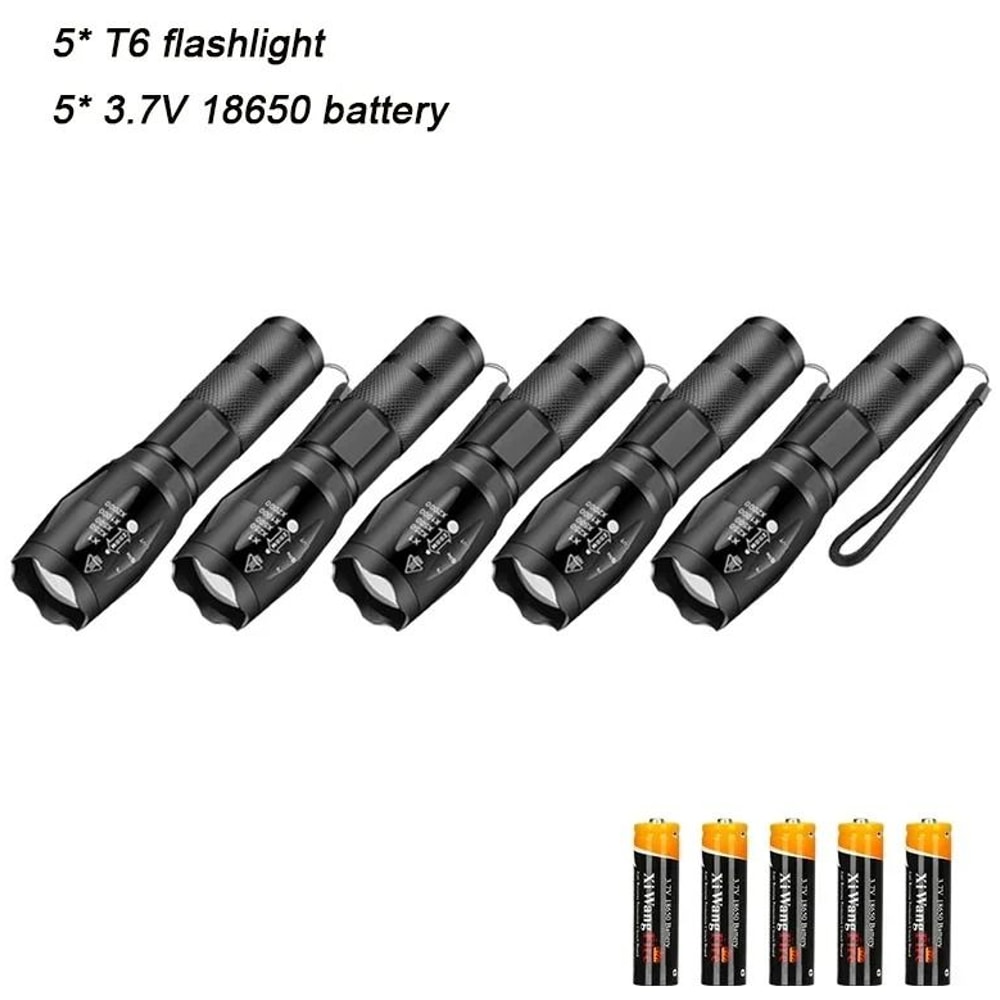 High Power LED Flashlight With Zoom And Multiple Light Modes 12
