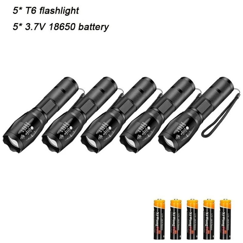 High Power LED Flashlight With Zoom And Multiple Light Modes 12
