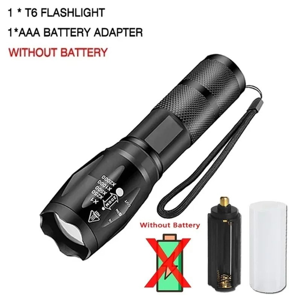 High Power LED Flashlight With Zoom And Multiple Light Modes 6