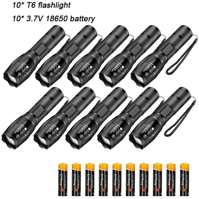 High Power LED Flashlight With Zoom And Multiple Light Modes 7