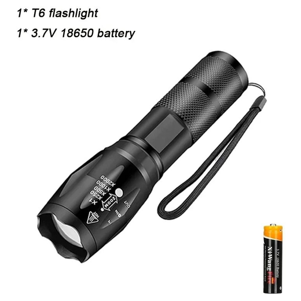 High Power LED Flashlight With Zoom And Multiple Light Modes 8