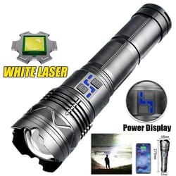 ultra powerful long range tactical led flashlight with type c charging
