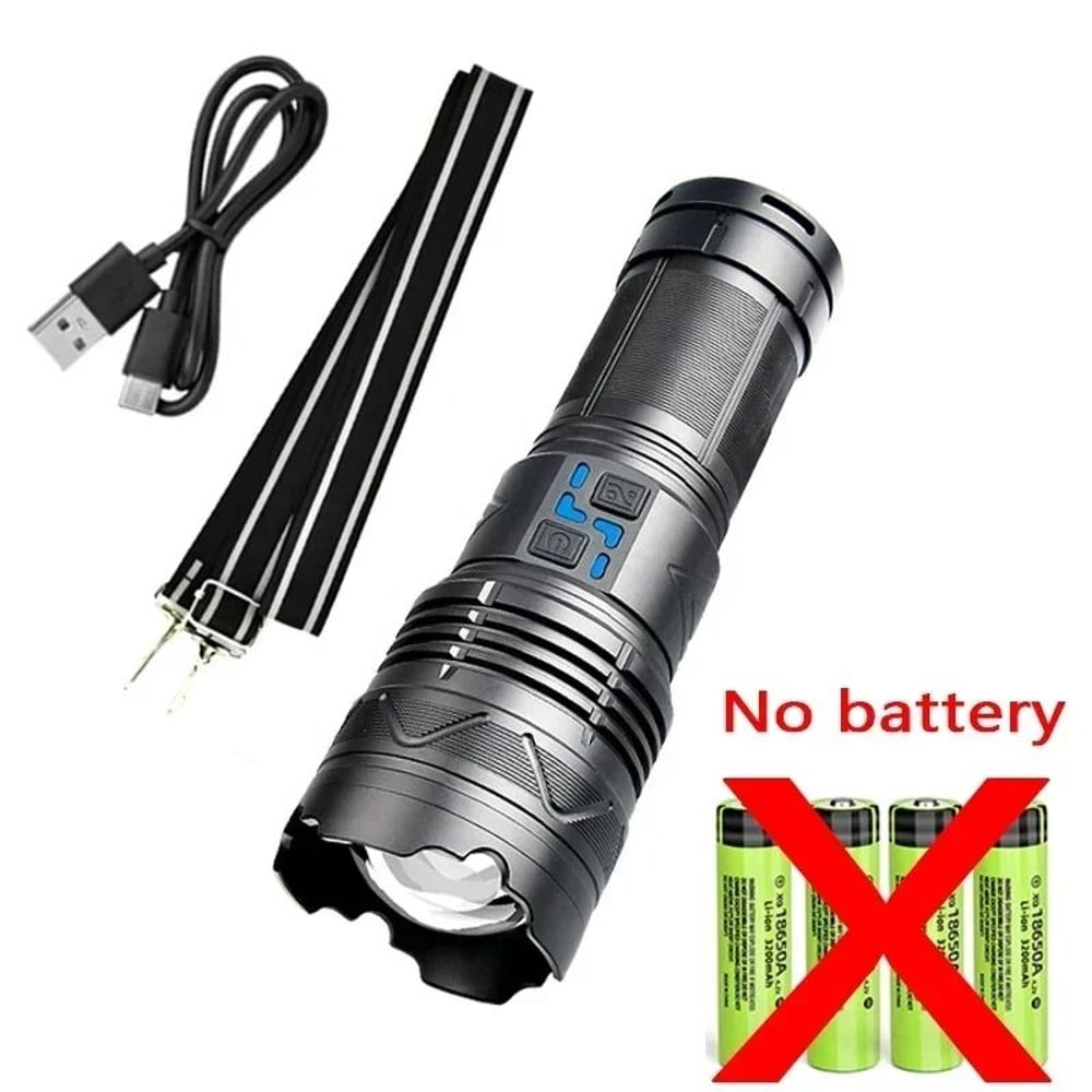 Ultra Powerful Long Range Tactical LED Flashlight With Type C Charging 9