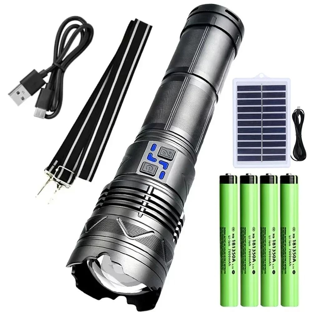 Ultra Powerful Long Range Tactical LED Flashlight With Type C Charging 10
