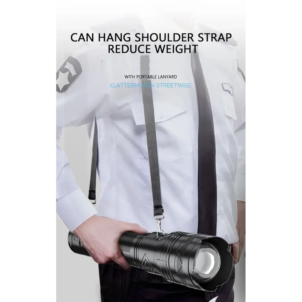 Ultra Powerful Long Range Tactical LED Flashlight With Type C Charging 4