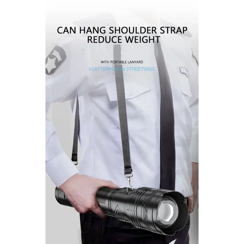 Ultra Powerful Long Range Tactical LED Flashlight With Type C Charging 4