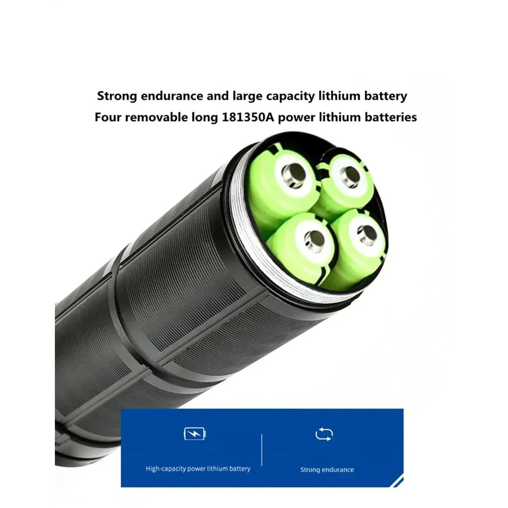 Ultra Powerful Long Range Tactical LED Flashlight With Type C Charging 5