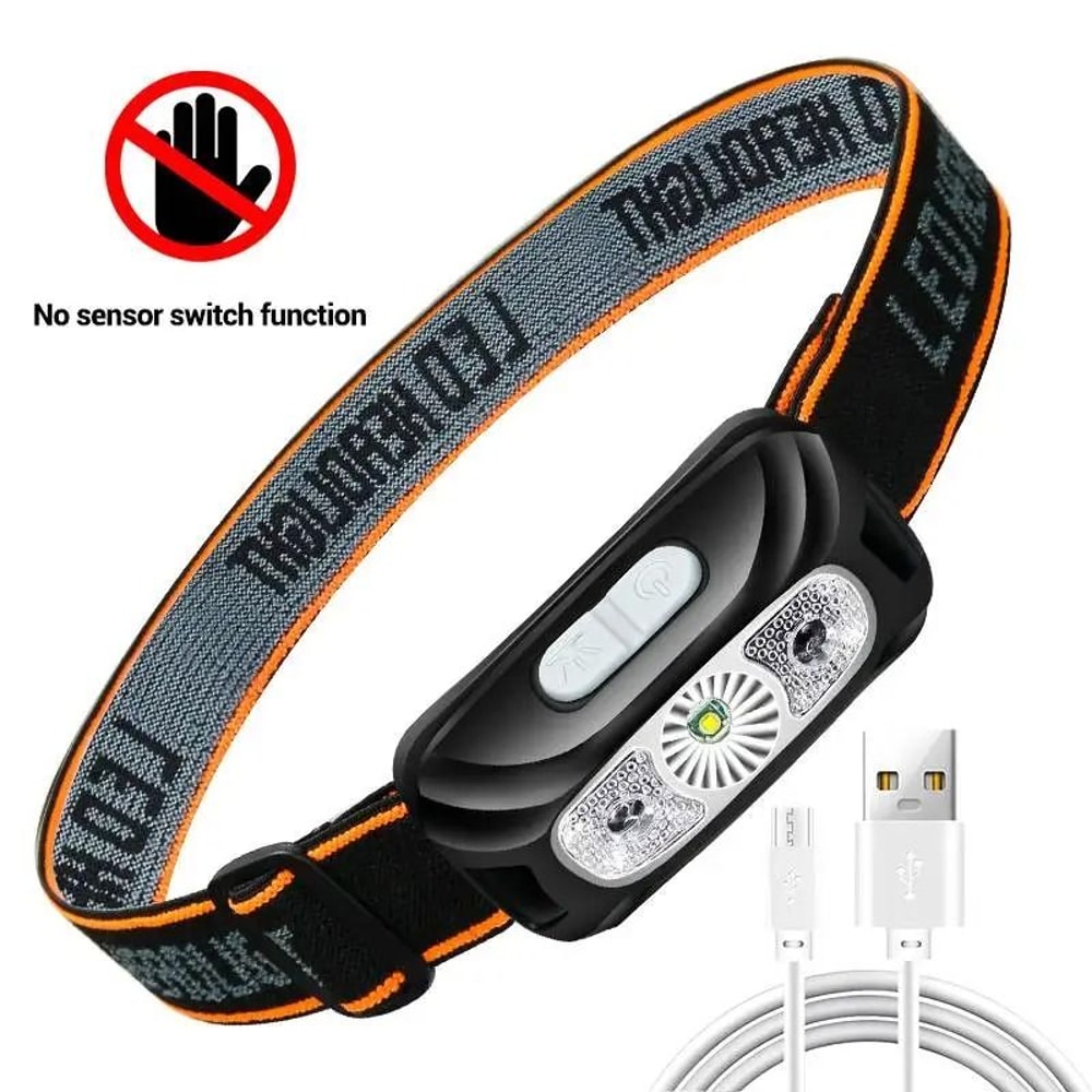 Rechargeable COB LED Headlamp With Motion Sensor For Outdoor Use 7