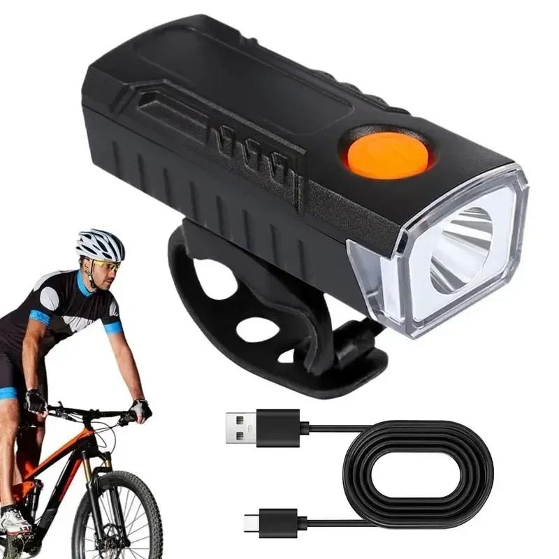 USB Rechargeable Bicycle Front And Rear Light Set For Safe Cycling 6