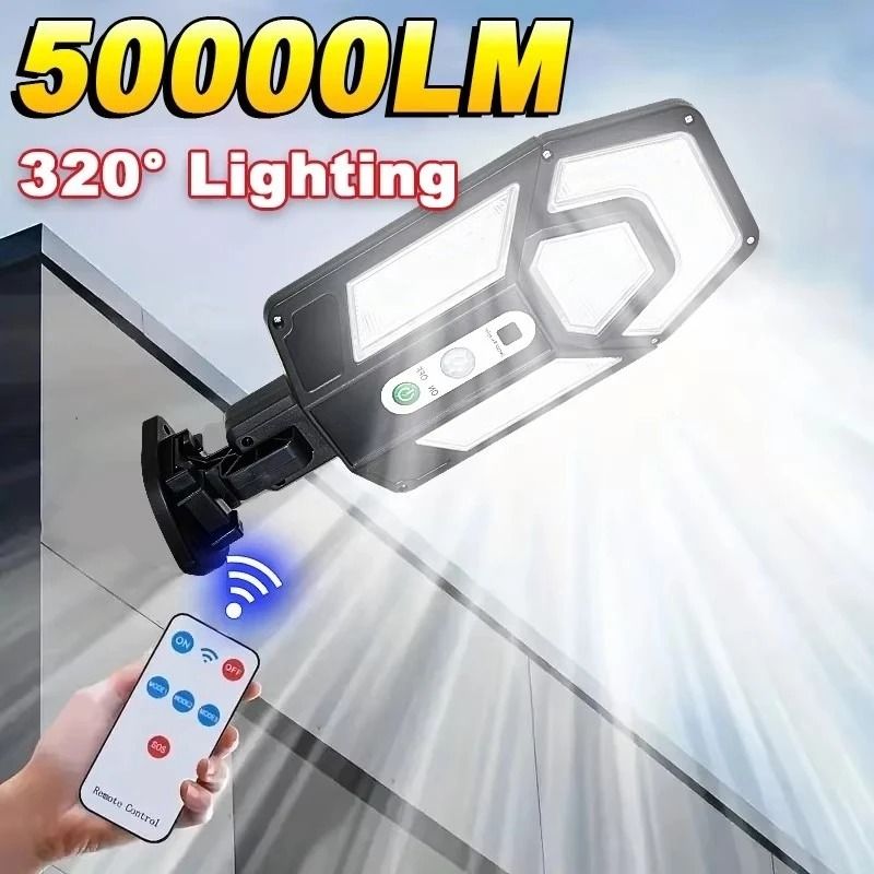 Solar Motion Sensor Outdoor LED Wall Light With Remote Control 0
