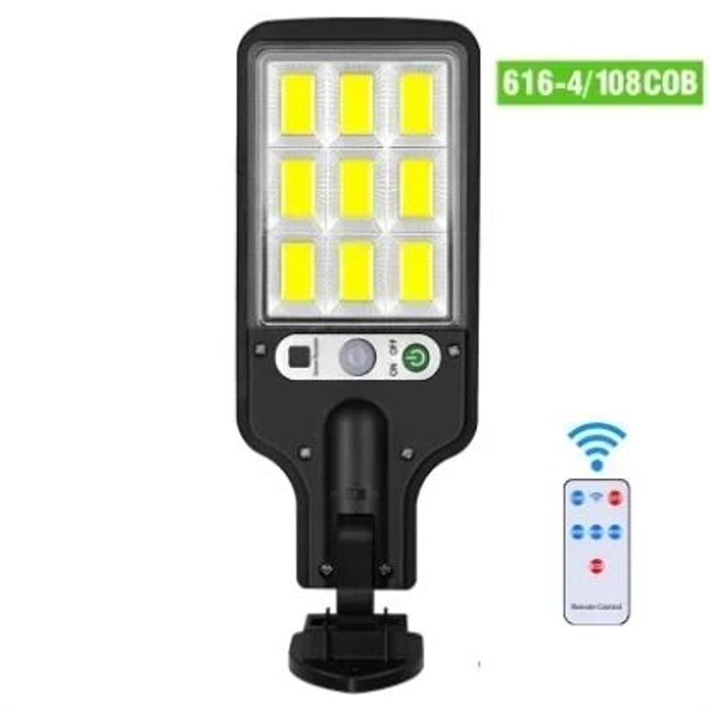 Solar Motion Sensor Outdoor LED Wall Light With Remote Control 8