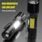 USB Rechargeable Mini COB And XPE LED Flashlight With Zoom And Pen Clip 1