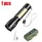 USB Rechargeable Mini COB And XPE LED Flashlight With Zoom And Pen Clip 13