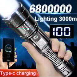rechargeable tactical led flashlight for night and emergency lighting