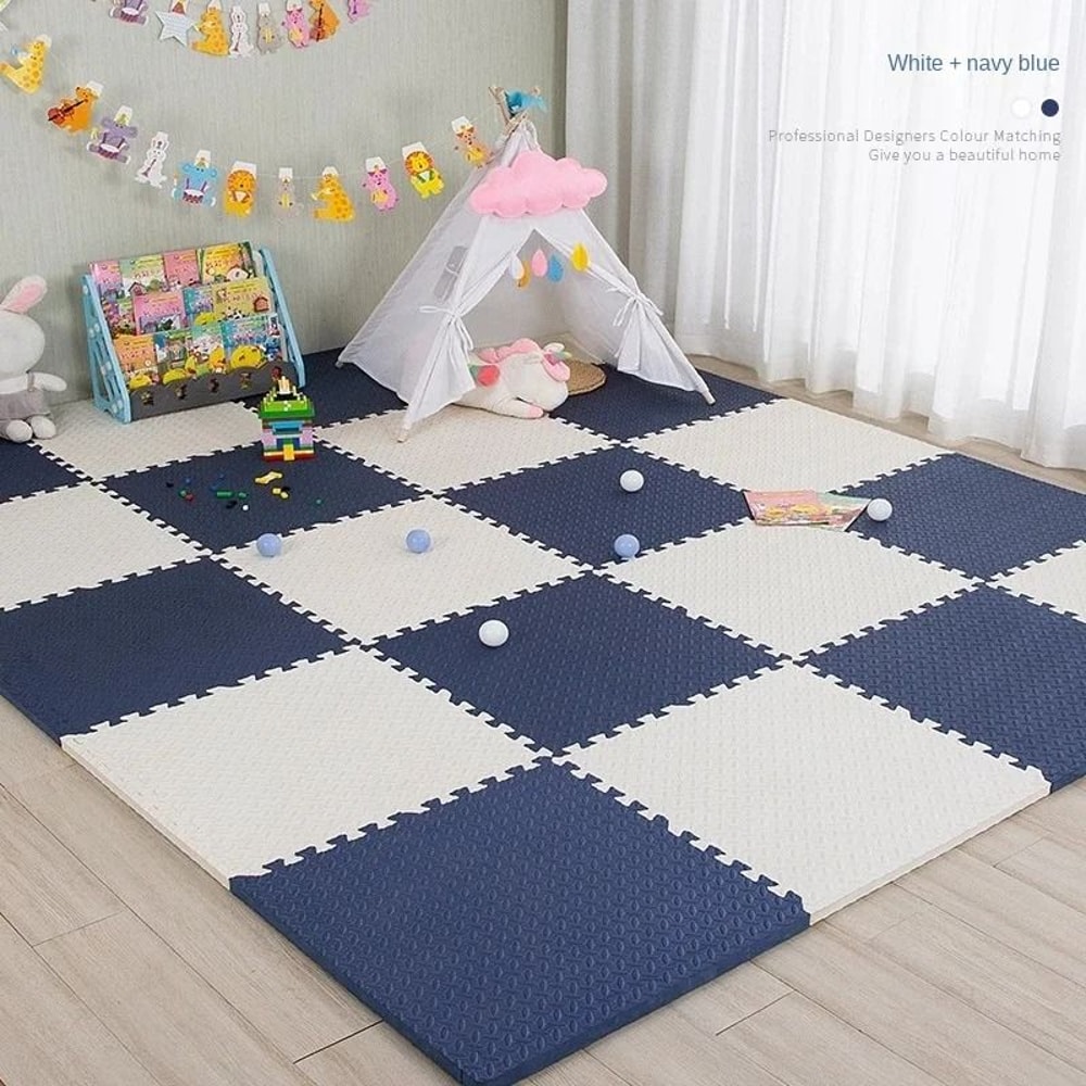 Interlocking Baby Puzzle Floor Play Mat For Kids Soft EVA Foam Carpet 9