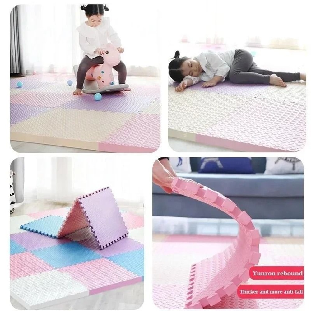 Interlocking Baby Puzzle Floor Play Mat For Kids Soft EVA Foam Carpet 2