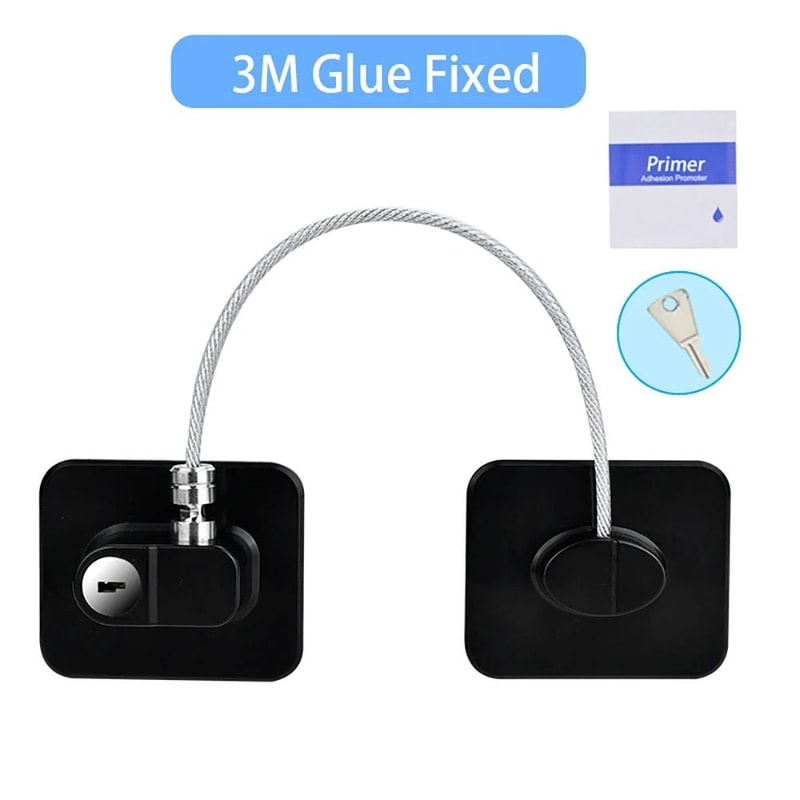 Baby Child Safety Cable Lock For Windows Doors And Cabinets 7