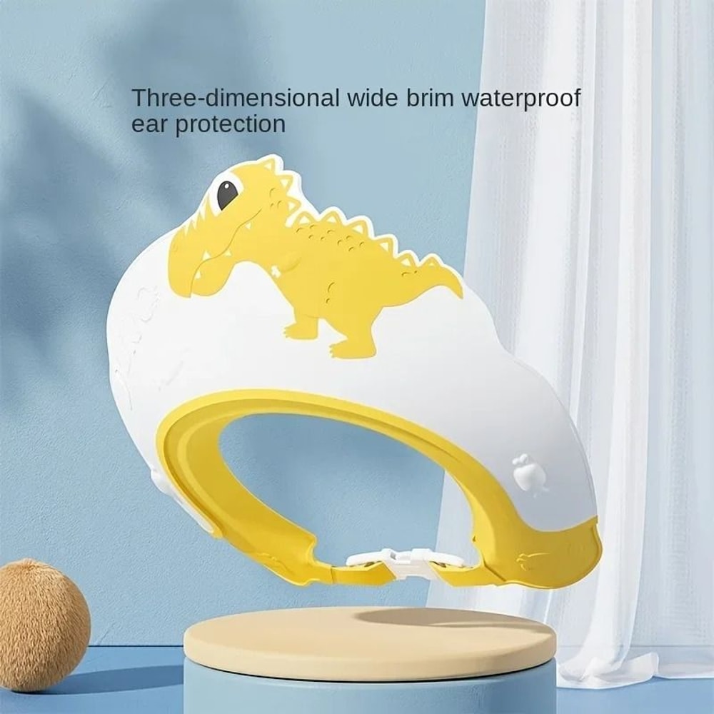 Adjustable Waterproof Baby Shampoo Cap With Ear Protection For Children 5